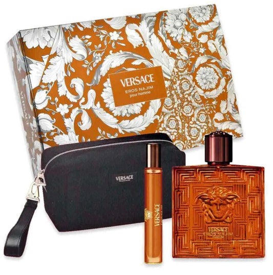 SET PERFUME VERSACE EROS NAJIM PARFUM 100 ML 3 PIEZAS