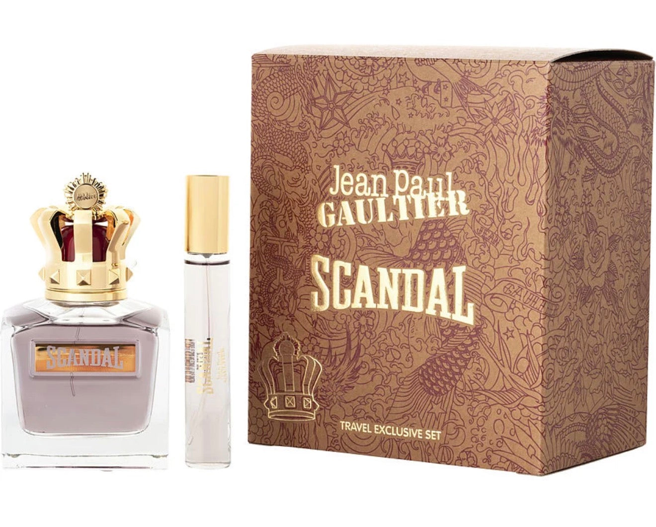 SET PERFUME JEAN PAUL GAULTIER SCANDAL MEN 2 PZS EDT 100ML
