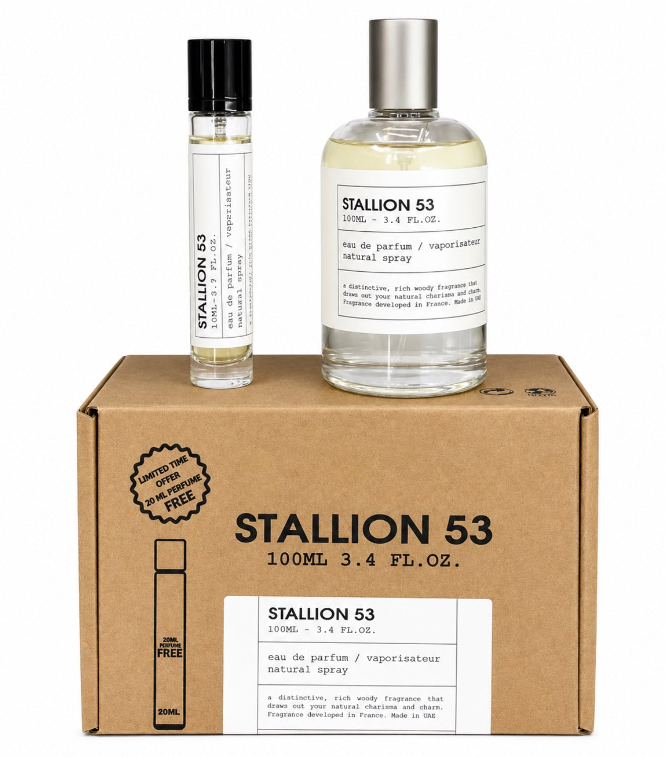 SET PERFUME EMPER STALLION EDP 2 PZS 20ML Y 100ML