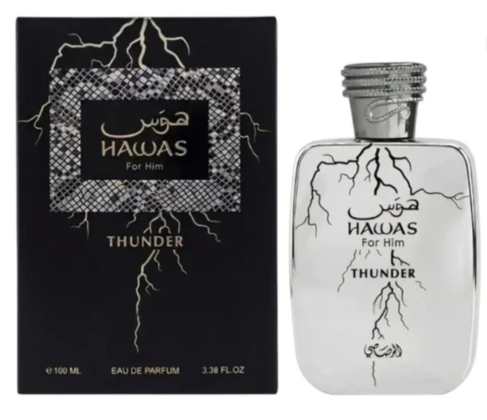 PERFUME RASASI HAWAS THUNDER EDP DE 100 ML PARA CABALLERO