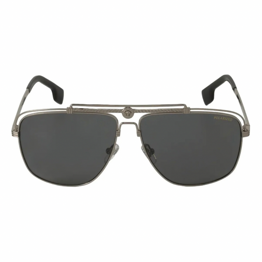 LENTES VERSACE VE2242 1001Z3 NEW AVIATOR GREY MIRROR POLARIZED