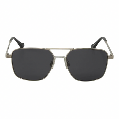 LENTES GUCCI GG0743S 005 AVIATOR SQUARE METAL NEGRO PLATEADO