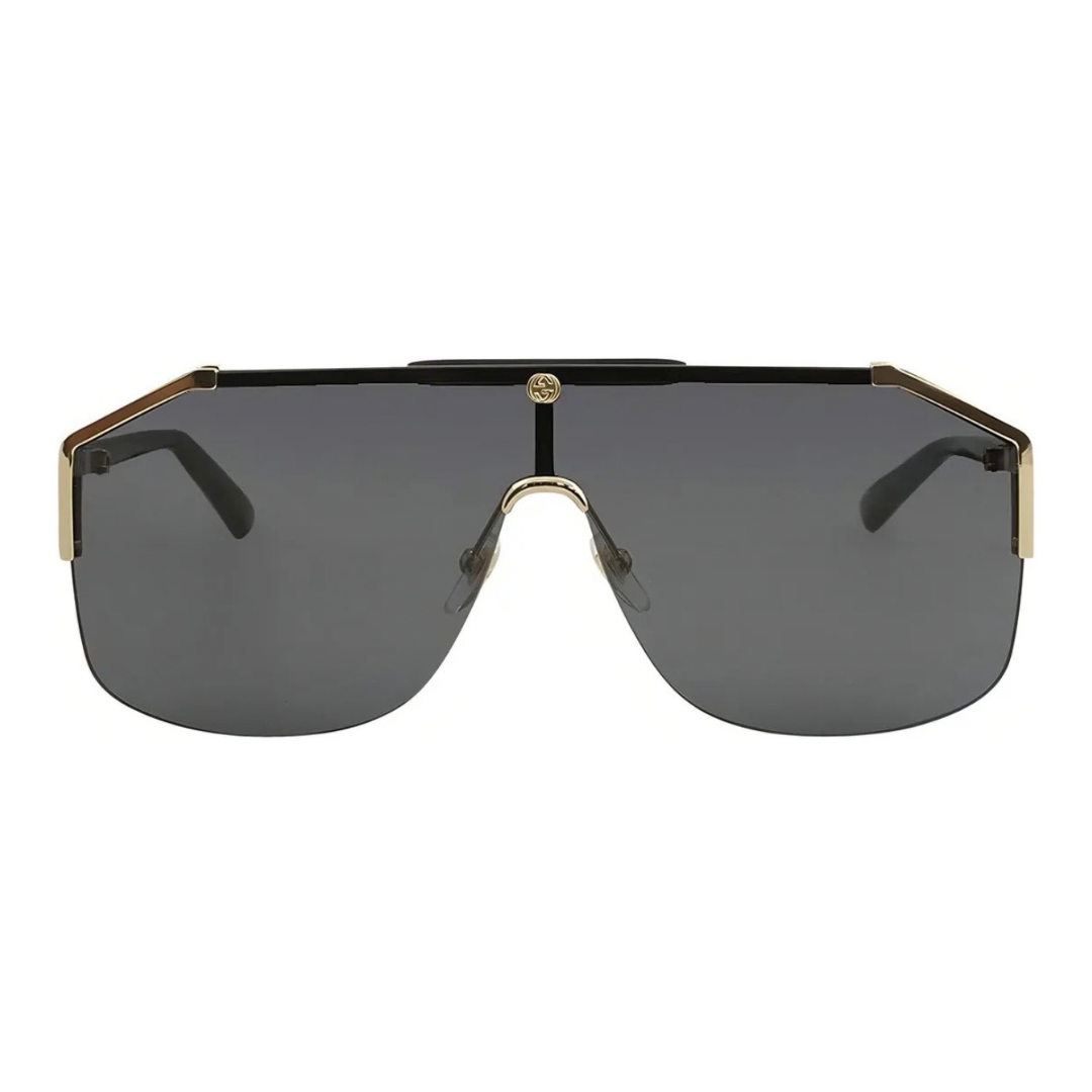 LENTES GUCCI GG0291S 001 NEW AVIATOR SQUARE GRIS NEGRO ORIGINAL