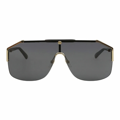 LENTES GUCCI GG0291S 001 NEW AVIATOR SQUARE GRIS NEGRO ORIGINAL