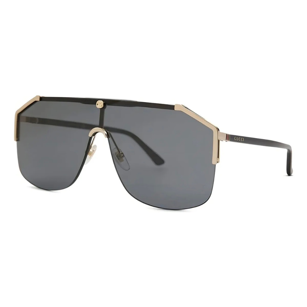 LENTES GUCCI GG0291S 001 NEW AVIATOR SQUARE GRIS NEGRO ORIGINAL
