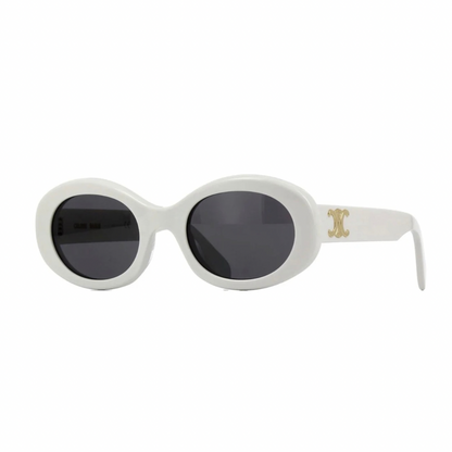 LENTES CELINE CL40194U 25A OVAL SHAPE BLANCO DORADO