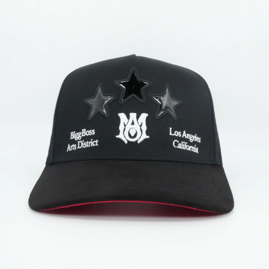 GORRA BIGG BOSS NEGRA 3 ESTRELLAS NEGRAS AMIRI