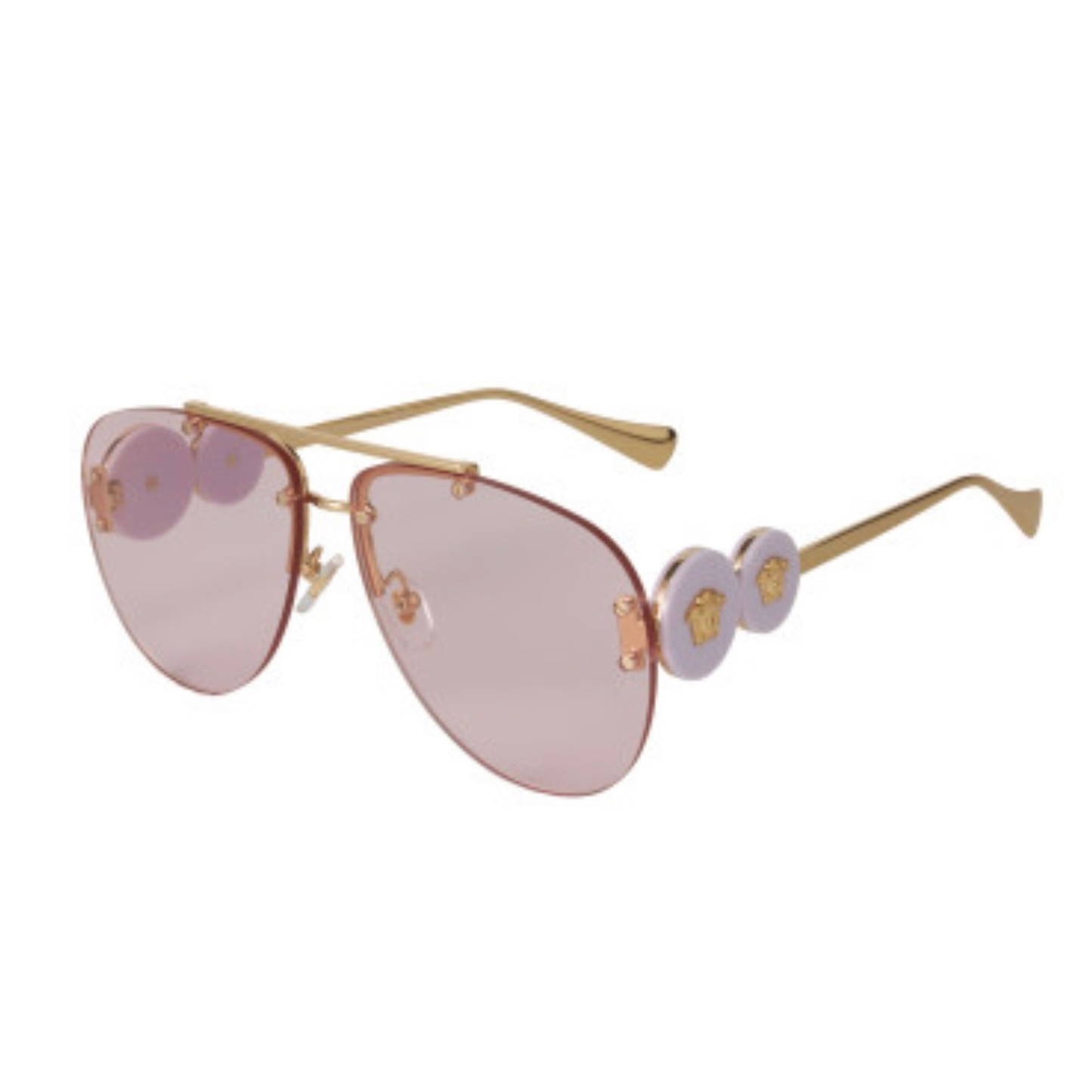LENTES VERSACE VE2250 1487A NEW AVIATOR GOLD VIOLET