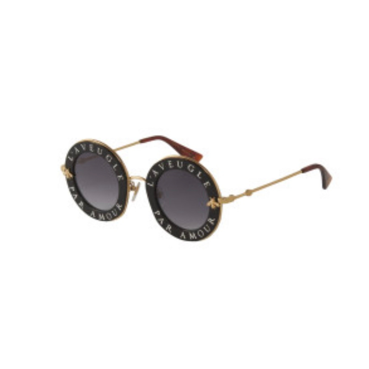 LENTES GUCCI GG0113S 001 ROUND L/AVEUGLE PAR AMOUR GRIS DEGRADADO