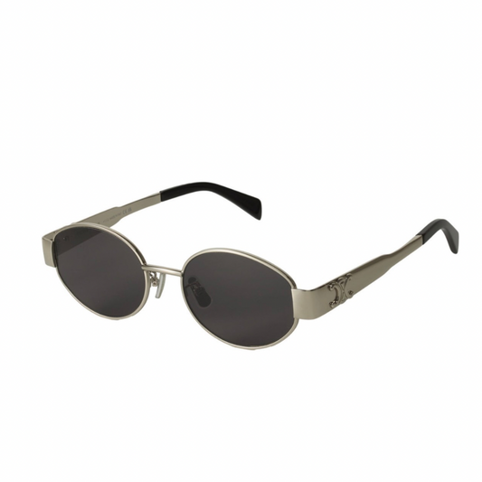 LENTES CELINE CL40235U 16A OVAL SHAPE BLACK SILVER