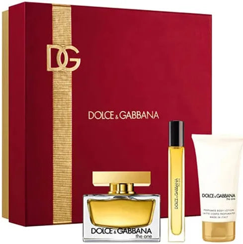 SET PERFUME DOLCE GABBANA THE ONE 3PZS EDP 100ML