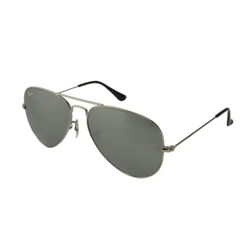 LENTES RAY BAN RB3025 W3277 AVIATOR GRIS ESPEJO PLATA GOTA CLASICO