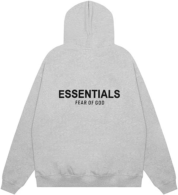 SUDADERA ESSENTIALS COLOR GRIS CLARO