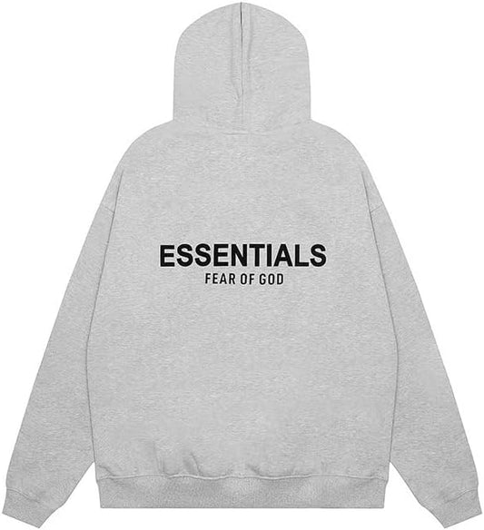 SUDADERA ESSENTIALS COLOR GRIS CLARO