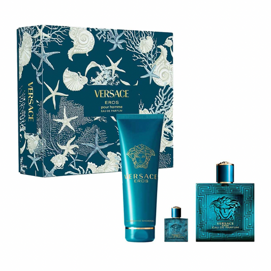 SET DE PERFUME VERSACE EROS 3 PIEZAS DE 100 ML EDP