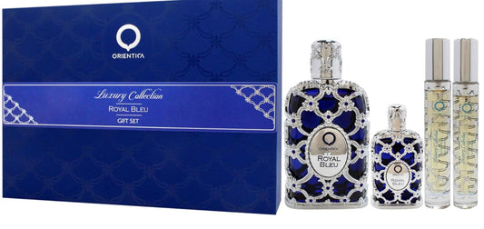 SET PERFUME ORIENTICA ROYAL BLEU 4 PIEZAS EDP 80ML