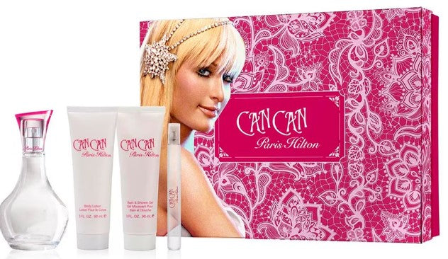 SET PERFUME PARIS HILTON CAN CAN 4 PIEZAS EDP 100ML