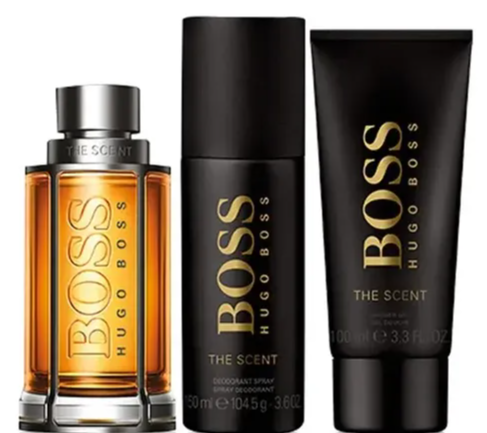 SET PERFUME BOSS THE SCENT 3PC EDT 100ML