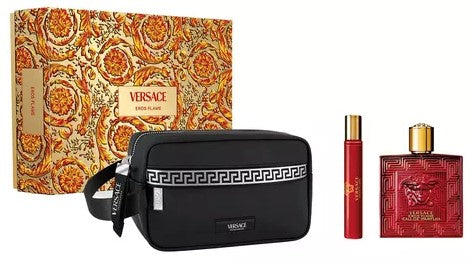 SET PERFUME VERSACE EROS FLAME 3 PIEZAS EDP 100ML
