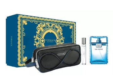 SET PERFUME VERSACE EAU FRAICHE 3 PIEZAS BAG EDT 100ML