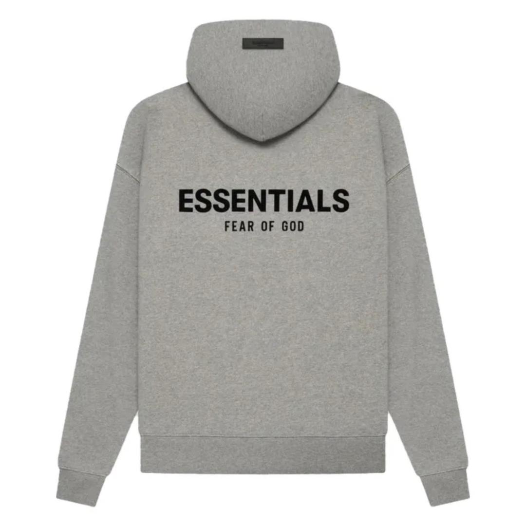 SUDADERA ESSENTIALS COLOR GRIS OBSCURO