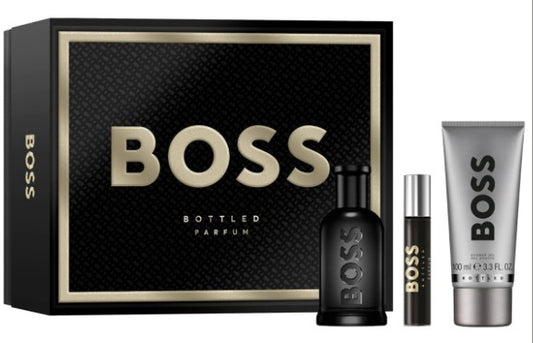 SET HB HUGO BOSS BOSS BOTTLED 3PC PARFUM 100ML